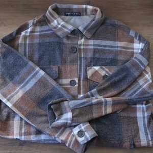 Brown/Grey Priceless Women’s Flannel (M)